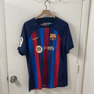 Barcelona 2016-2017 and 2022-2023 authentic player version jersey bundle